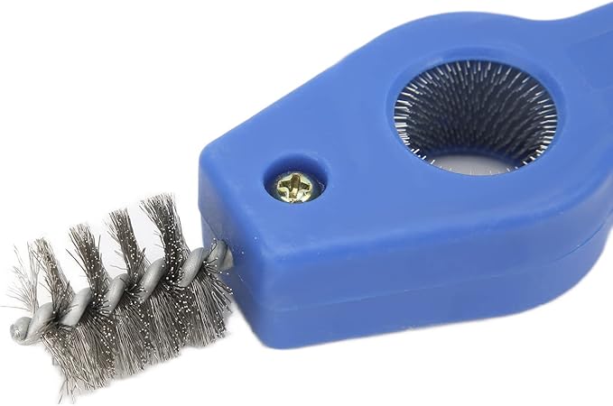 Copper Pipe Cleaner, 4 in 1 Battery Terminal Brush, Stable Steel Battery Terminal Cleaner, Suitable for Auto Battery Post Cleaner, Length 7.5in, Easy to Use
