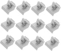 12pcs Metal Solar Panel Rack Clips Outdoor Solar Panel Fixed Buckle Unique Design for Easy Installation Mid End Clamps for Photovoltaic Systems