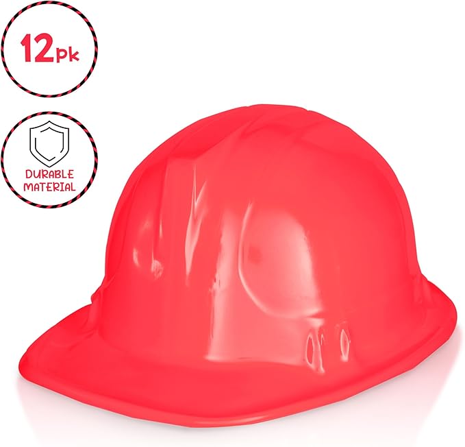 Windy City Novelties 12-Pack Construction Hats - Versatile Party Favors & Costume Accessories Kids Parties & Costume Props