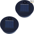 Solar-Lantern Waterproof Lights Replacement Top - Garden Decor Outdoor Lighting Decorative Patio Lighting Solar Replacement Top (Warm White, 2.76inch_2 Pack)