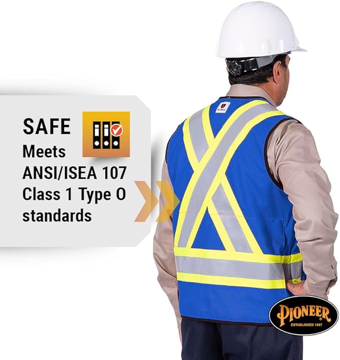 Pioneer Hi Vis FR Surveyor's Safety Vest - Flame Resistant ARC Rated - Reflective - for Men and Women