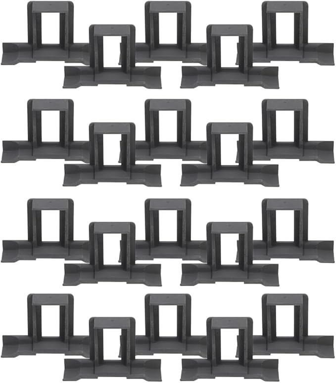20pcs 35mm Solar Panel Drainage Clips Water Drain Buckles for Photovoltaic Panels Mud Guide Clips Outdoor Solar Water Drainage Accessories