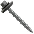 Jake Sales Metal ROOFING SCREWS: 250 (12 x 2") CHARCOAL Hex ReGrip Sheet Metal Roof Screw. Sharp Point, 5/8" EPDM Washer