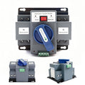 63A 110V Dual Power Automatic Transfer Switch Manual Transfer Switch 50/60Hz Din Rail Mounted Mini ATS 2/3/4P 63/32A for Hone Generator and Backup Power RV (2P 63A)