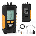 Manometer, Dual-Port Manometer HVAC Gas Pressure Tester with 7 Adapters, 6 Units Switch, Data Hold & Backlit Display Screen, -100 to 200 kPa, Portable Design, PT503