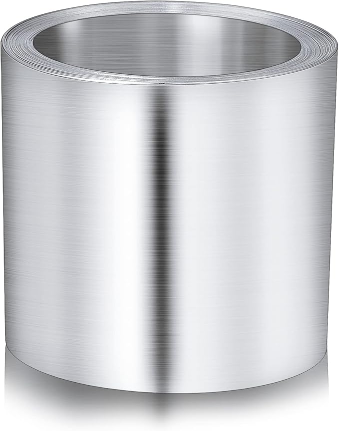 Lounsweer 4'' x 50' Aluminum Roll Flashing for Roof and Garden, Prevents Roofing Stains, Roof Strip for Moss and Mildew Prevention (1 Roll)