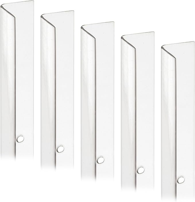 Prime-Line MP9130 Corner Shield Perforated, 1-1/8 In. x 48 in, Vinyl Construction, Clear, Fasteners Included (5 Pack)