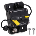 Heavy Duty Manual Reset Circuit Breaker 12V-72V 30A for Car Audio RV Automotive Truck Solar System Boat Marine, IP67 Waterproof, UL, Overload Protection, DC Resettable Breaker 30Amp