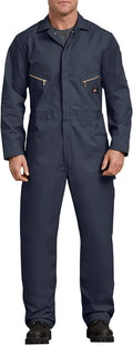 Dickies Men’s Deluxe Long Sleeve Coveralls – 7.5 oz Twill Mechanic Jumpsuit with Zipper Front Industrial Uniform Fit