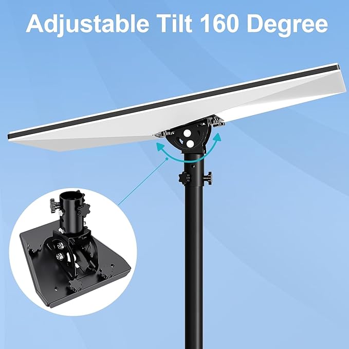 Star link Heavy Duty Pivot Roof Mount, 160 Degree Tilt for Better Signal, Compatible with Star link Gen 3 Dish