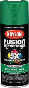 Krylon Fusion All-In-One Adhesive Spray Paint for Indoor/Outdoor Use, 12 oz, Spring Grass