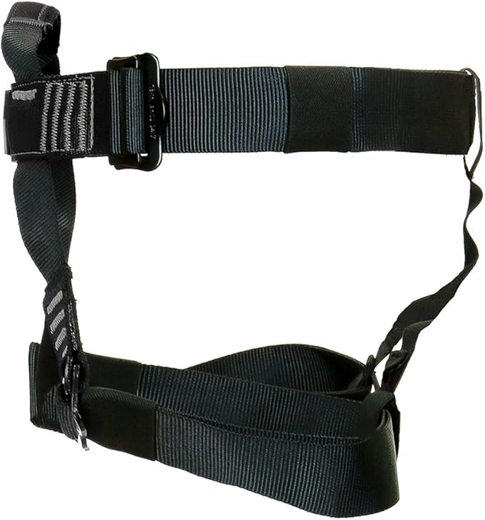 Rock Climbing Harness - Fusion Climb® - (5,000 LBS Rated) Professional Half Body Harness for Mountaineering, Tree Climbing, Ziplining, Rock Climbing, Rappelling- Heavy Duty Half Body Harness