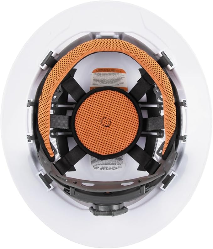 Klein Tools Hard Hat, Non-Vented Full Brim Style, Padded, Self-Wicking Odor-Resistant Sweatband, Tested up to 20kV