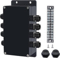 Project BoxI P67 Outdoor Waterproof Box Electronic Junction Box with 15A 600V 12P Barrier Terminal 4IN/4Out Electrical Boxes 6.2x3.5x2.4 inch