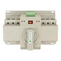 Dual Power Automatic Transfer Switch 63A 2P/4P 110V Generator Changeover Switch Tool Electronic Power Circuit Breaker Controller 50HZ/60HZ (3P/63A White)