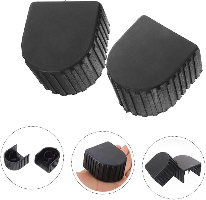 Garneck 4pcs Ladder Foot Protection Caps Non-Slip Cushion Pads for Telescopic Folding Ladders Easy to Install Versatile and Slip-Resistant Accessories for Enhanced Safety