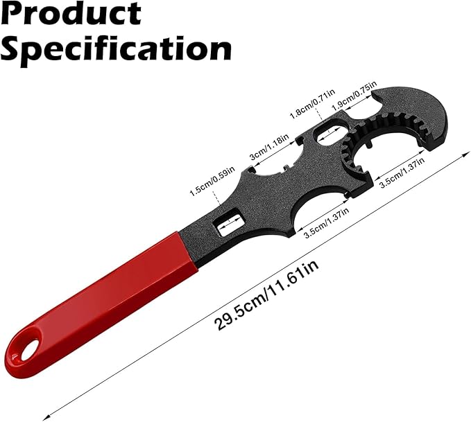 UNMO L Armorers Wrench Combo Spanner for Removal and Installation Tools