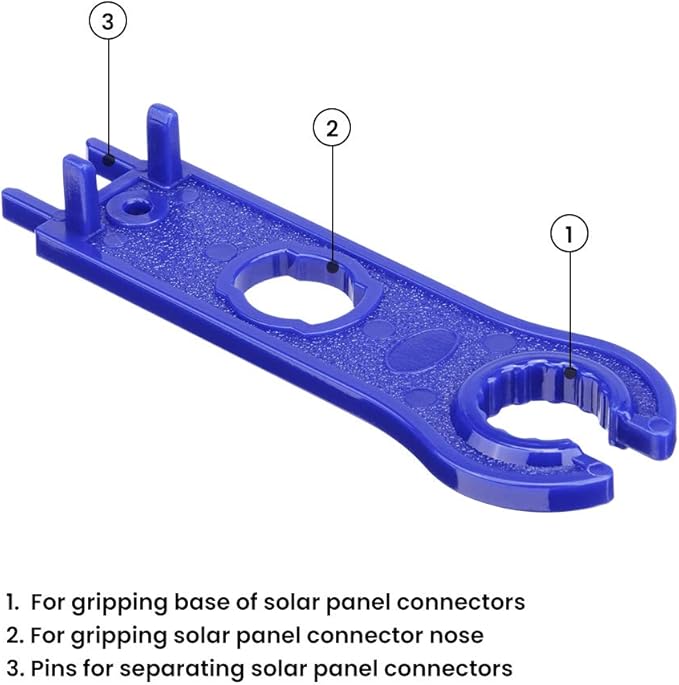 BougeRV 1 Pair Solar Connector Tool Assembly Spanners Wrenches, Solar Panel Connector Tool, Solar PV Disconnect Removal Tools