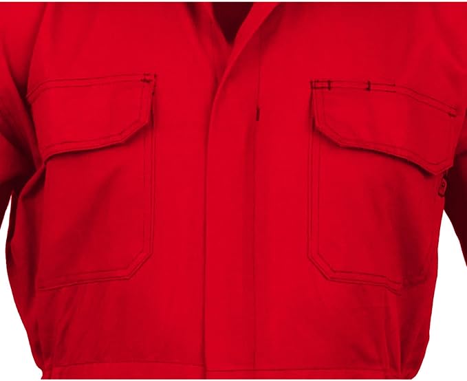 Just In Trend Classic Safety Work Coverall - Long Sleeve - 100% Cotton - 7 oz