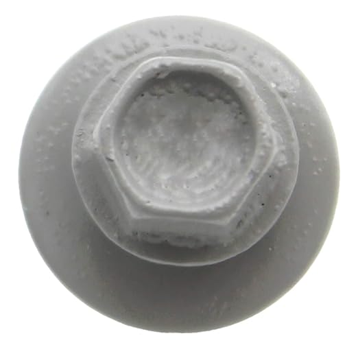 Metal Roofing Screws: (250) 10 x 1 Old Town Gray Hex Head Sheet Metal Roof Screw. Self Starting Metal to Wood siding Screws. EPDM Washer. Colored Head