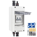 Solar Disconnect Switch 30A 550V PV Disconnect Switch Miniature Circuit Breaker IP65 Outdoor Waterproof Disconnect Box for RV Solar Panel and Off-Grid System (30A 550V)