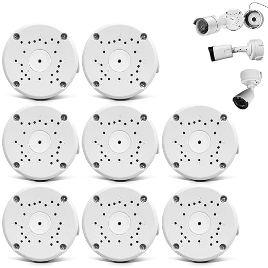 Metal Aluminum Waterproof Junction Box Mount Bracket, Universal for Bullet Security Camera Waterproof Hide Cable Junction Boxs Compatible Video Surveillance Cameras