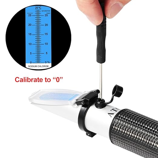 Sodium Chloride Refractometer,V·RESOURCING 0~28% Salt Analyzer Tester Salinometer for Food Salinity Measurement of Pickles