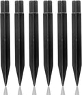 6 Pcs Solar Light Stakes Replacement, 8.27 Inch Plastic Ground Stakes, Black Pathway Lights Spike for Yard, Garden, Outdoor (Inside Diameter 0.87 Inch)
