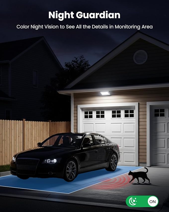 Solar Security Cameras Wireless Outdoor 4 Pack, 3MP Security Cameras Wireless Outdoor, Pan Tilt 360°WiFi Camera with Color Night Vision/PIR Sensor/2-Way Audio/Alexa