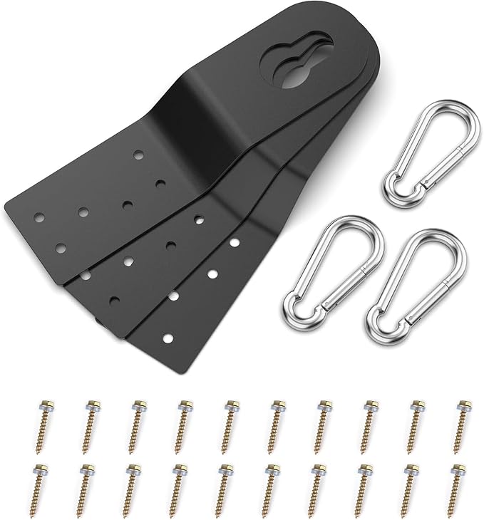 3-Pack Roof Safety Anchor,Ybenlld Permanent Roof Anchor For Fall Protection Connects To Wood Surfaces,Safety Harness,Safety Ropes for Fall Protection,and Other Roof Safety Kit
