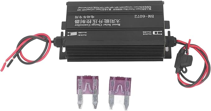 Boost Solar Charging Controller, 600W MPPT Step Up Solar Charging Controller 12‑50V Input for 24V 36V 48V 60V 72V Batteries