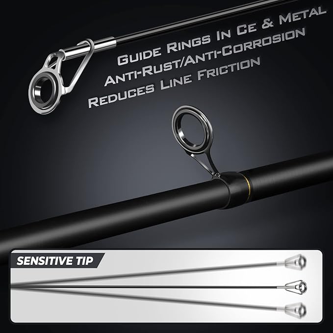 PLUSINNO Fishing Rod and Reel Combo,Fishing Pole,Telescopic Fishing Rod Kit with Spinning Reel, Telescopic Fishing Pole with Carrier Bag for Freshwater Saltwater for Men Women
