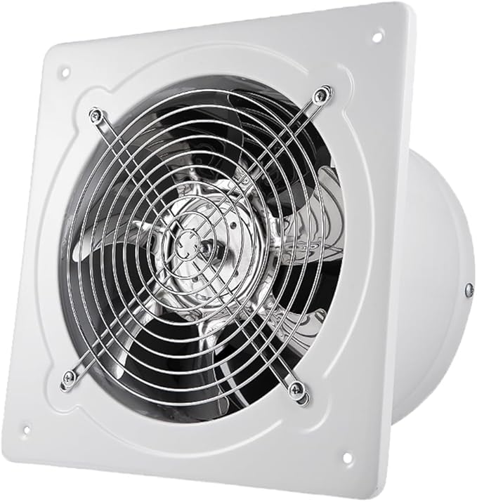 6 inch Exhaust Fan, 382CFM Wall Mounted Vent Fans, Ventilation Blower for Ceiling Bathroom Attic Window Basement Ventilation Fan, 110V 40W