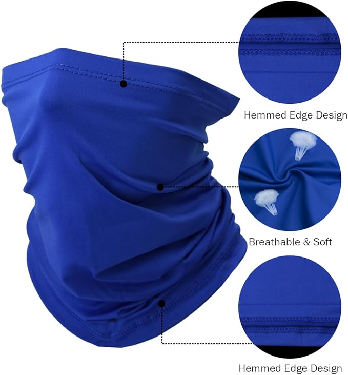 Fishing Neck Gaiter, Sun Protection Face Mask, Cooling Neck Shield Scarf Cycling Balaclava Bandana for Men and Women
