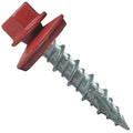 Metal Roofing Screws: (250) 10 x 1 Crimson Red Hex Head Sheet Metal Roof Screw. Self Starting Metal to Wood siding Screws. EPDM Washer. Colored Head