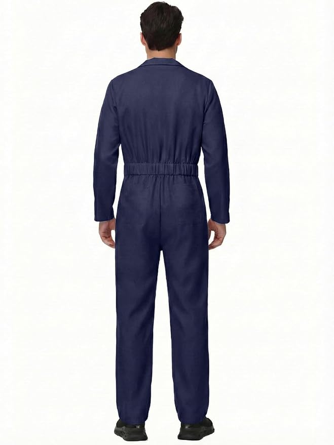 Coveralls for Men Work – Halloween Cosplay Costumes Long Sleeve Jumpsuit Mechanic Workwear