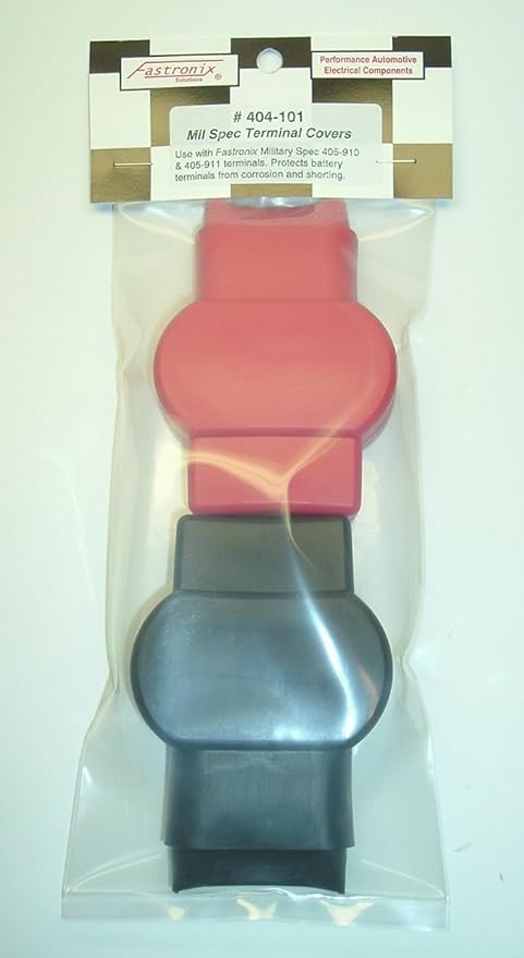 Fastronix Military Spec Battery Terminal Covers (Red and Black)