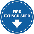 Signs ByLITA Circle Fire Extinguisher Sign (Blue) - Medium