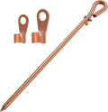 Portable Grounding Rod,Grounding Pin with Ground Wire Lug,Great for Electric Fences,Generator,Antennas,Satellite Dishes,Ground Post Pin,Tie Out Stake (1PCS Grounding Rod)