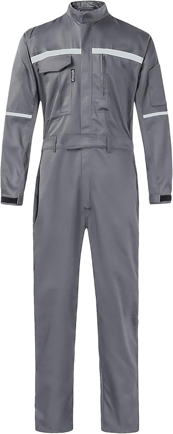 Mens Workwear Coveralls Multi Pockets Work Suit Mechanic Overalls Jumpsuits Unisex Long Sleeve Garage Coverall