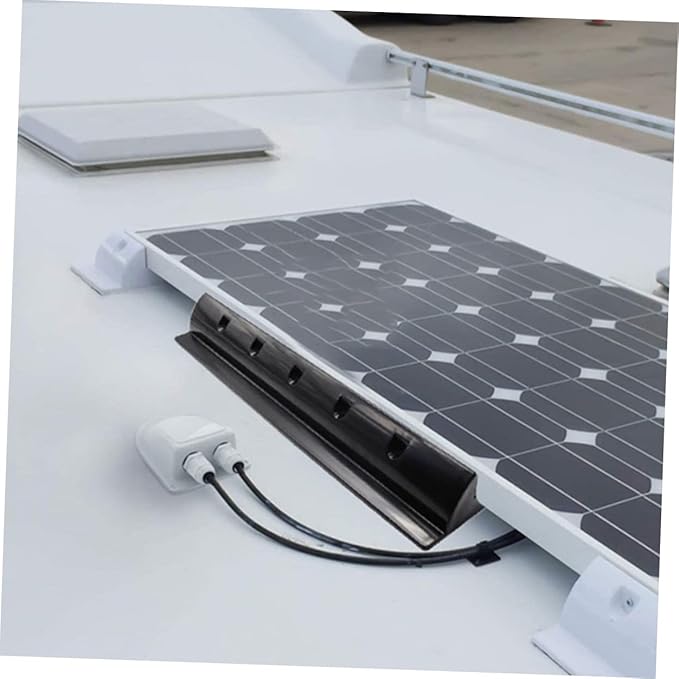 2pcs Solar Panel Brackets for Rv Camping Boats Frame Compatible Abs Bracket