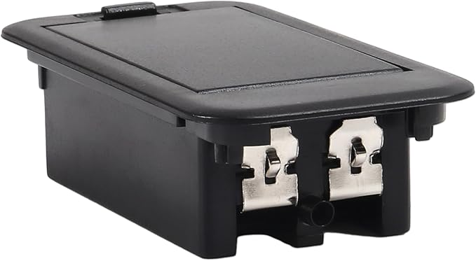 9V Battery Cover Battery Box Case Compartment for Active Guitar Bass (1-Pack)