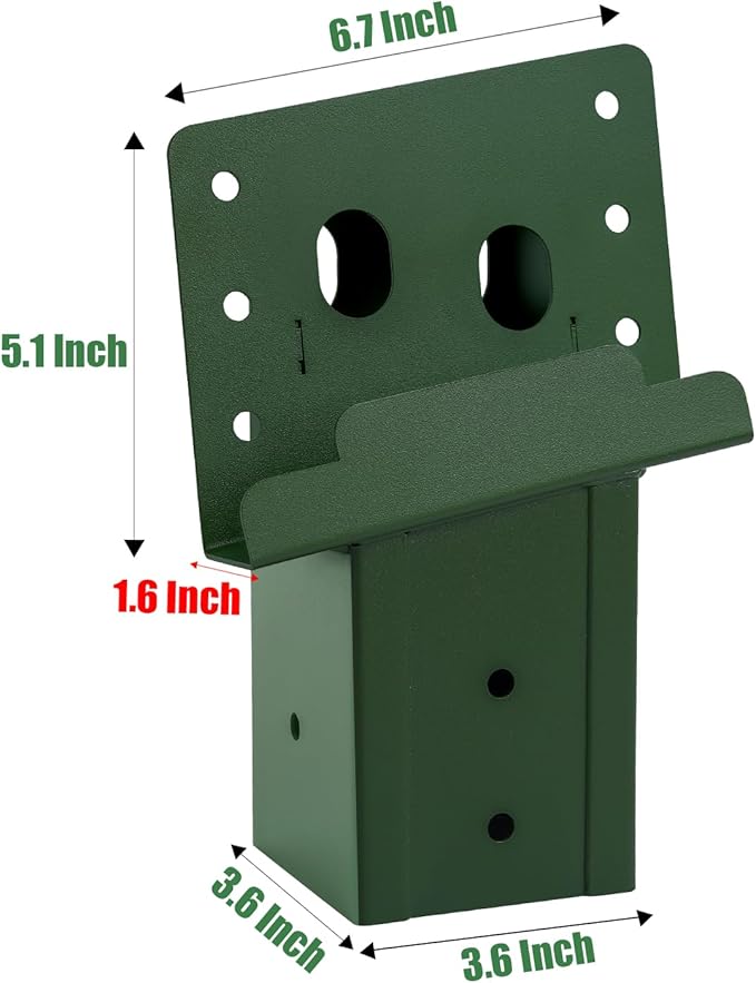 Deer Stand Brackets,Outdoor 4"x 4" Compound Angle Brackets for Deer Stand Hunting Blinds Shooting Shack and Tree Houses