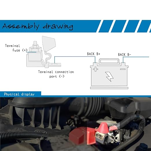 MRBF Terminal Fuses - 500Amp 32V DC Max/IP66 Waterproof Fuse for Boats, Marine, RVs, Solar Systems - Overload & Short Circuit Protection - Fits Inverters, Charging Piles, Trolling Motor (2-Pack)