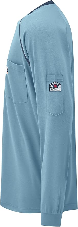 FR Shirts for Men 100% Cotton 5.5oz Lightweight NFPA2112/CAT2 Flame Resistant Shirts for Men Long Sleeve