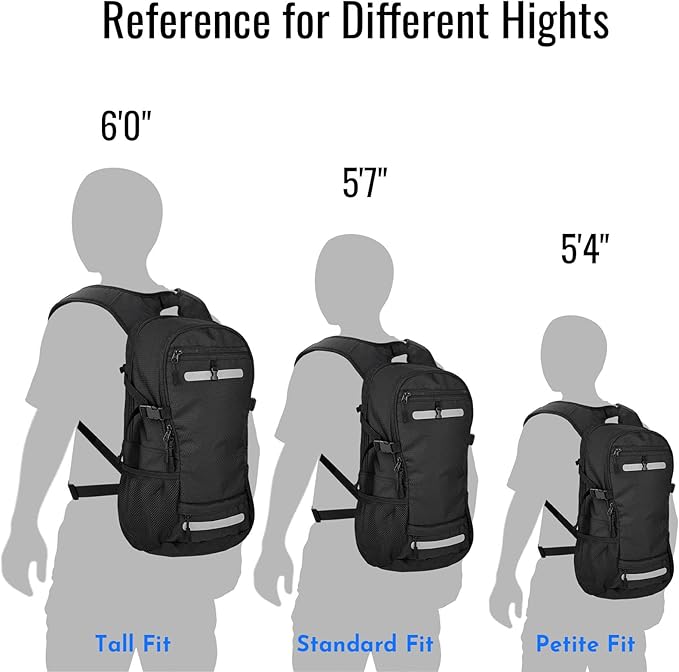 Zavothy 20L Multipurpose Hiking Backpack with 3L Water Bladder – Durable Hydration Backpack with Insulated Bladder Compartment, Hidden Helmet Holder & Rain Cover – for Hiking, Commuting, and Camping