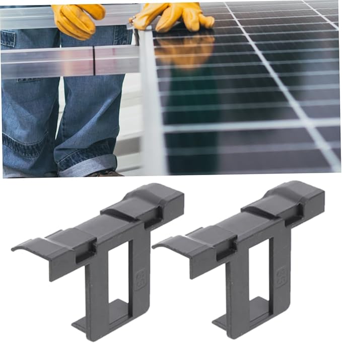 Milisten 12pcs Solar Panel Drainage Clips Buckles for Stagnant Water Removal and Reusable Photovoltaic Panel Accessories