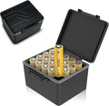 JJC 20 Slots 18650 Battery Case, High Capacity Water-Resistant Anti-Shock Anti-Dust, 18650 Battery Organizer
