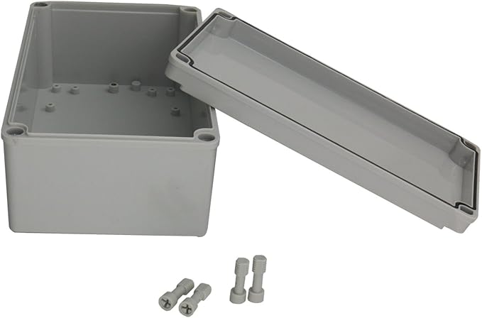 Ogrmar Plastic Dustproof IP65 Junction Box DIY Case Enclosure (10"x 6"x 4")