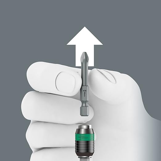 Wera 05074712001 Kraftform 7447 Hexagon Torque Screwdriver, 1/4" Head, 25.0-55.0"/lbs Variable Torque Adjustment Range